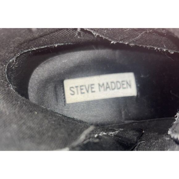 Steve Madden Women’s‎ Sz 8 Betamax Black Neon Hiking combat Boot 90s Y2K Grunge - Picture 7 of 7